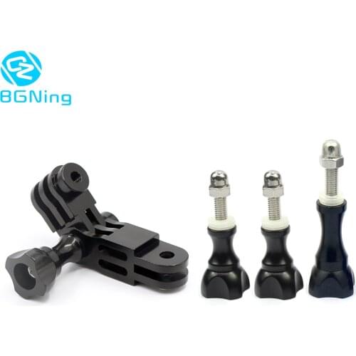Aluminum Three-Way Pivot Arm Adjustable Mount Adapter with Screws for Hero 8 7 6 4 5 Session Yi SJcam EKEN Action Sports Camera