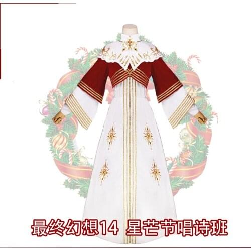 Anime FinalFantasyXIV FF14 Astral section Lolita Dress Poems Uniform Cosplay Costume Any Size Women Halloween Free Shipping 2020