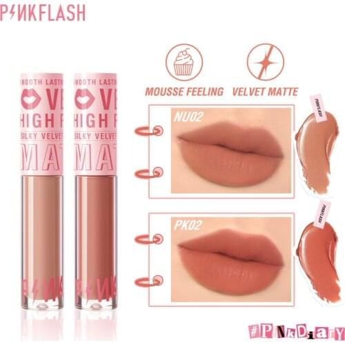 Makeup White Velvet Matte Non-stick Cup Matte Lip Glaze Lip Mud Cheap Lipstick Natural Lasting Moisturizing Waterproof TSLM1