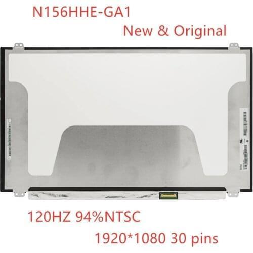 Free shipping original new 15.6 Inch 120HZ 94%NTSC Lcd Display Screen Matrix replacement FHD EDP 30PIN Slim N156HHE-GA1