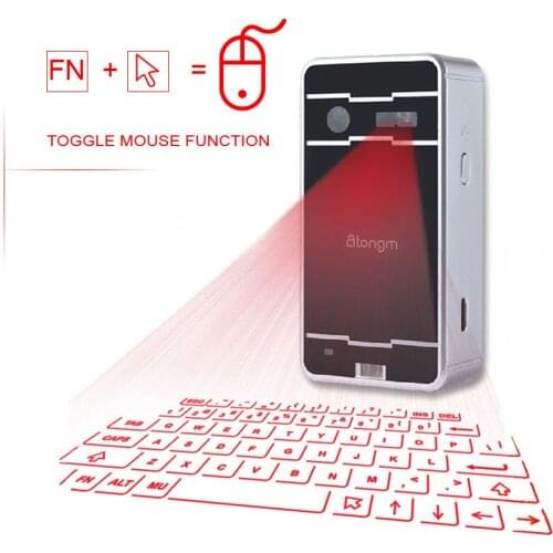Bluetooth Laser keyboard Wireless Virtual Projection keyboard Portable for Iphone Android Smart Phone Ipad Tablet PC Notebook