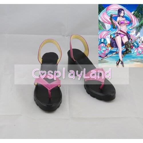 FGO Fate Grand Order MINAMOTO NO RAIKOU Cosplay Shoes Sandals for Adult Women Shoes Costume Accessories Custom Made