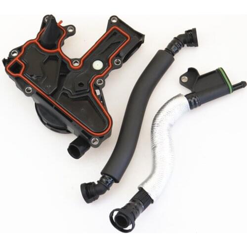 FHAWKEYEQ PCV Valve Assembly Oil Separator Breathing Hose Set For VW Jetta Eos Passat Tiguan Golf Scirocco A3 A4 Q5 06H 103 495B