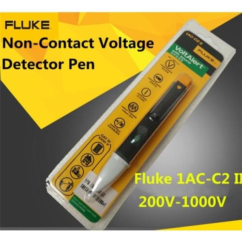 FLUKE 1AC-C2 II VoltAlert Sensor Non-contact 200~1000V AC tester electrical Detector Pen
