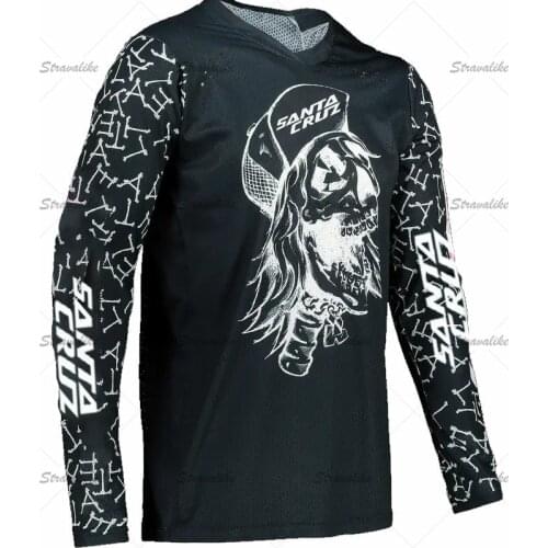 Santa Cruz Enduro Downhill Mountain Bike Jerseys MX Motocross BMX Racing Jersey DH Long Sleeve Cycling Clothes MTB T-shirt