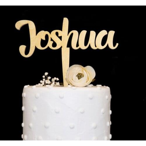 Custom Name Cake Topper, Birthday Name Cake Topper,Personalized Cake Topper,Wood Cake Topper