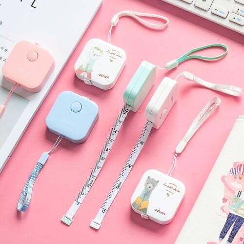 150cm/60" Tape Measure Portable Retractable Ruler Children Height Ruler Centimeter Inch Roll Tape Girls Gifts Sewing Tools