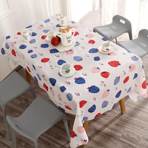 Oil proof tablecloth wash free PV tablecloth rectangular tablecloth tea table mat for household Restaurant