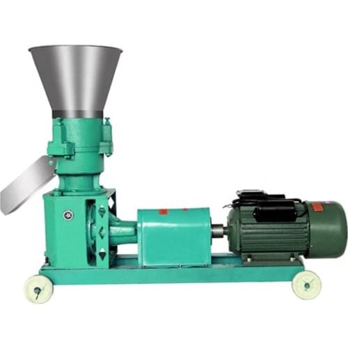 125 Model Mini Farm Animal Feed Pellet Making Machine 50kg Flat Die Poultry Feed Pelletizer Feed Processing Machine