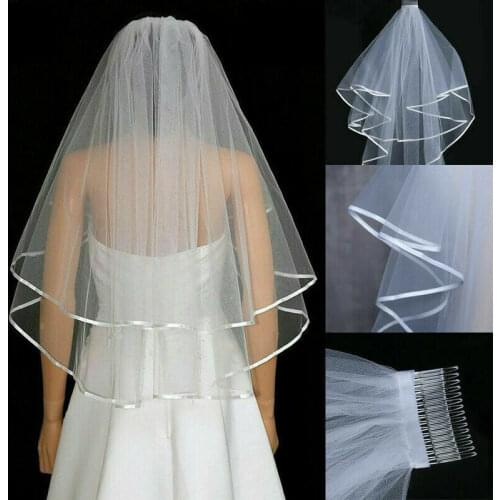 New Veil Comb White Ivory Bride Night Wedding Party Accessories 2022