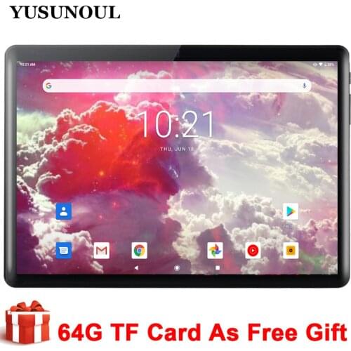2021 New Play Store Popular Version Tablette 10 inch Tablet Pc Android 9.0 3G Phone Call Dual SIM Cards WiFi GPS Bluetooth 10.1"