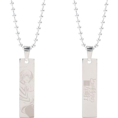 1pcs Anime A Certain Magical Index Accelerator Metal Cartoon Necklaces Titanium Steel Pendant Gift Collectible Hot for Family