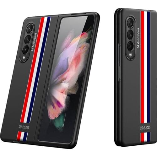Anti-Knock Folding Fitted Case for Samsung Galaxy Z Fold3 Fold2 5G Fold 3 2 Slim Ultra Thin Phone Bag Cover Capa