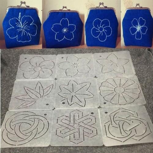 12cm*12cm Quilting Templates Patchwork Tools Crimping template Thorn sub embroidered template Handmade DIY Sewing Tool Set