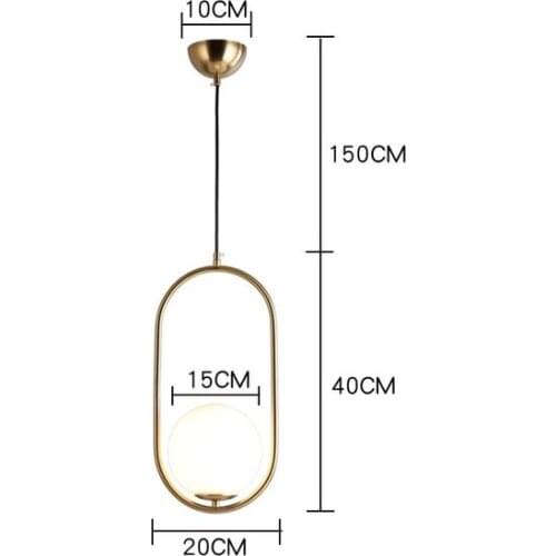 Nordic Bedside Chandelier Glass Pendant Lamp Use For Luxury Restaurant Bar Clothing Store LED Lamp E14 Home Lighting