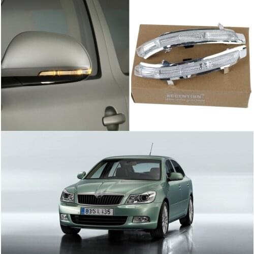 LED Mirror Light For Skoda Octavia A5 A6 2009 2010 2011 2012 2013 Car-Stying Rear Mirror LED Turn Signal Indicator Light Lamp