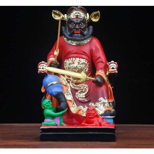 SOUTHEAST ASIA TAOIST BUDDHISM HOME SHRINE EFFICACIOUS PROTECTION EXORCISE EVIL SPIRIT PATRON SAINT ZHONG KUI TIANSHI GOD STATUE