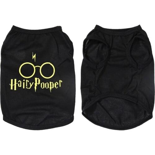 Pet Dog Vest Spring Summer Costume Thin Cotton Breathable Sleeveless T-shirt Vest Black Simple Dog Clothing 2021 New