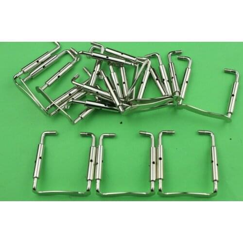 20pcs Silver Metal Violin Chin Rest Clamp screw 4/4, Violin Parts Accessories