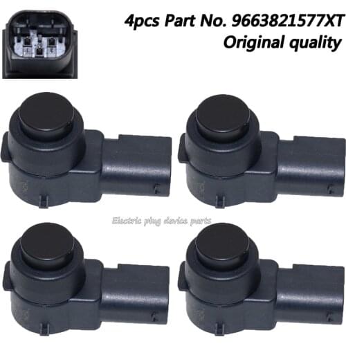 4pcs OEM 9663821577XT Rear Bumper Parking Sensor for Citroen C4 C5 Peugeot 307 308 0 263 003 587
