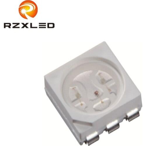 8000pcs/roll 0.2W 20ma plcc6 High brightness 5050RGB Full Color smd chip for vehicle module led strip leuchtdioden