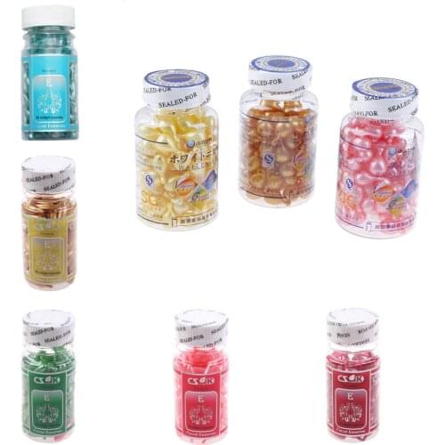 90pcs/bottle Anti-wrinkle Whitening Cream Ve Serum Face Freckle Capsule Gold/pink/yellow Vitamin E Extract Capsules