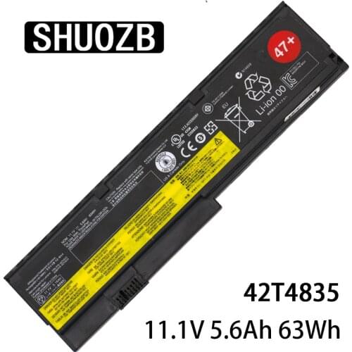SHUOZB New 42T4835 42T4834 Laptop Battery 10.8V 5.8Ah 36Wh For Lenovo ThinkPad X200 X200S X201 X201S X201I Free Shipping