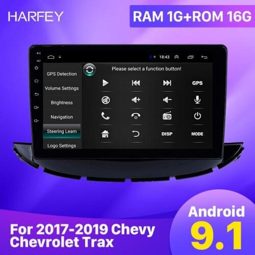 Harfey Android 9.1 car Radio 9 inch for Chevy Chevrolet Trax 2017 2018 2019 Bluetooth HD Touchscreen GPS support Carplay DVR OBD