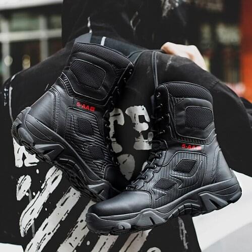 Spring autumn boots men tenis man de sneakers shoe lightweight summer work safety mens mens hombre botas black Mens shoes mens