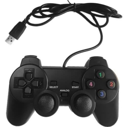USB Wired Gamepad Single/Double Vibration Game Controller for PC Computer N7MC