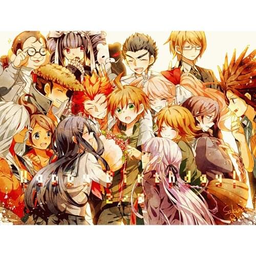 Painting Full Square Drill DIY Diamond 5D Danganronpa Embroidery Cross Stitch Picture Mosaic Game Role Wall Art Home Decoration