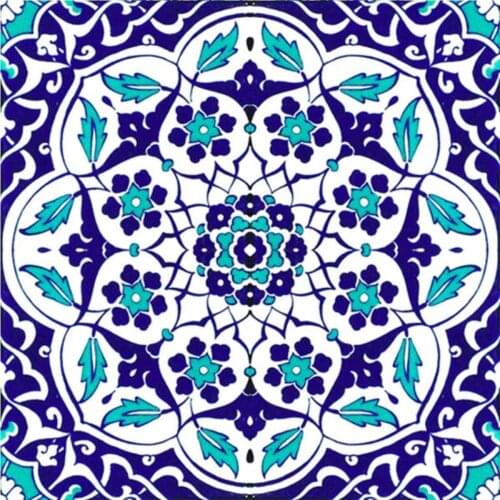 20 X20 Cm Ac 92 Kutahya Has/Nicene Mosque Ceramic Patterned