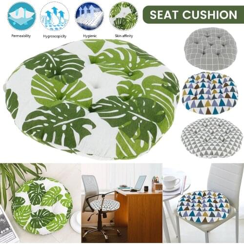 Round Stool Cushions Soft Chair Cushion Office Computer Chair Protective Mat Home Kitchen Office Sofa Seat Cushion 40x40cm