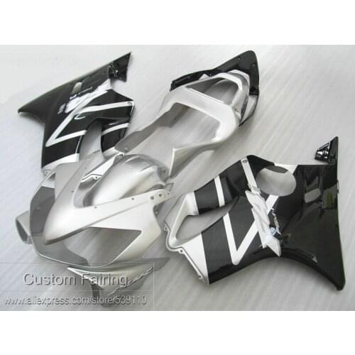 Injection molded free 7 gifts fairing kit for Honda CBR600 F4I 01 02 03 silver black fairings CBR600 F4I 2001-2003 HB23