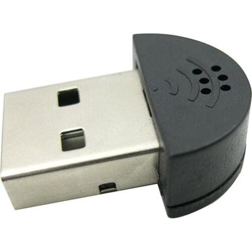 Fashion Portable Mini USB Microphone For Laptop Desktop PC Skype Voice Recognition Software Computer Microphones QJY99