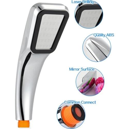 300 Holes Shower Head High Pressure Rain Shower Water Saving One Key To Stop Water Nozzle Bathroom Shower Accessories