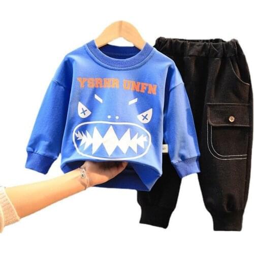 New Spring Autumn Baby Girl Clothes Fashion Children Boys T-Shirt Pants 2Pcs/Sets Toddler Sports Casual Costume Kids Tracksuits