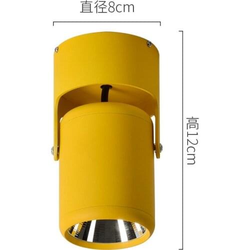 4pcs 5w 7w Super Bright Spot Light 180 Degree Rotation Ceiling Lamp Led Down Ac85-265v Downlights Surface Mounted