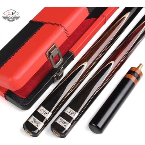 Original LP TIANSHA 3/4 Piece Snooker Cue Kit with Case+Extension 9.8mm Tip One Piece Snooker Cue Billiard Kit Rare Wood Inlay