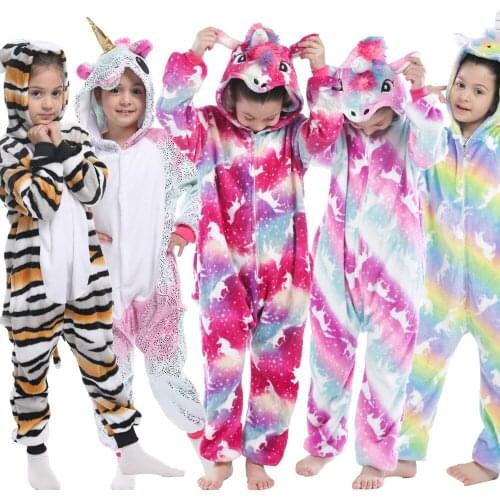 Animal Cartoon Unicorn Pajamas for Girls Childrens Sleepwear Kids Night Suits Girls Pyjamas Boys Pyjamas Pijamas Unicornio