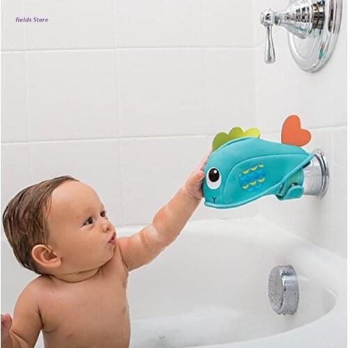Durable Bathtub Faucet Cover Protector Fish-shaped for Washroom Tap Boys Girls