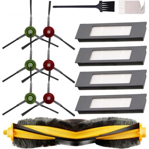 Roller Brush Filters Side Brushes Cleaning Brush Kit For Ecovacs Deebot OZMO 920 950 T5 T8 T9 AIVI MAX Yeedi 2 Hybrid Cleaner
