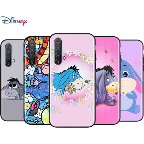 Silicone Black Cover Cute Baby Eeyor For Realme 2 3 3i 5 5S 5i 6 6i 6S 7 Global X7 Pro 5G Phone Case Shell
