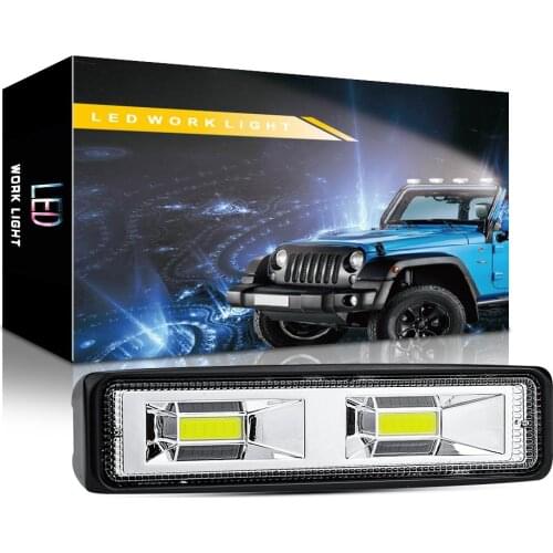 LED Work Light Bar 6 inch 18W Offroad Car Work Light Spotlight Offroad Flood Spot Work Light Car Accessories For Truck ATV 4x4
