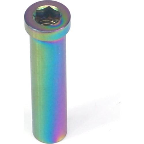 M6x33mm Pitch 1.0mm Rainbow GR5 Titanium Allen Socket Head Mount Recessed Pivot Nut For Bicycle Caliper Brakes