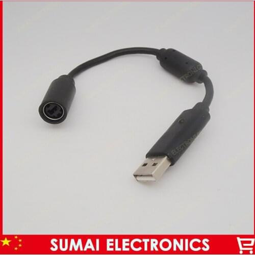 USB Breakaway PC Cable Adapter Converter Cord Lead for Xbox 360 Wired Controller