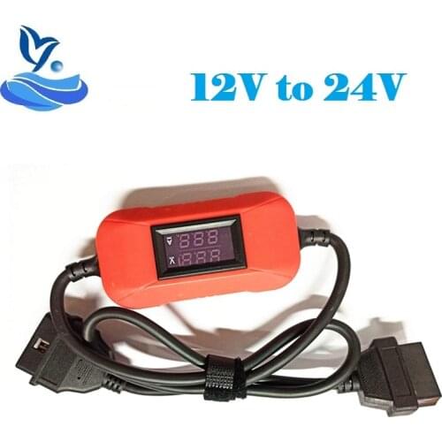 High quality 12V to 24V heavy truck adapter cable for starting X431 easydiag 3.0 easydiag 2.0 GOLO 3 OBD2 scanner tool