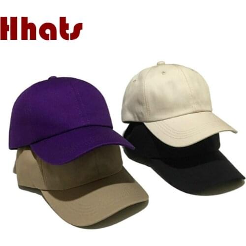 High Quality Cotton Blank Baseball Cap Hip Hop Adjustable Plain Snapback Men Cap Curved Kpop Trucker Hat Female Bone Casquette