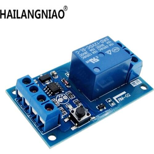 10 pcs 5V Single Bond Button Bistable Relay Module Modified Car Start and Stop Self-Locking Switch One Key
