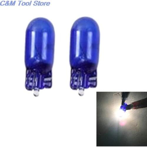 10pcs 5W Halogen Bulb Signal Car Light Source parking 8000K T10 5W 194 Interior Car light Lamp Cool White